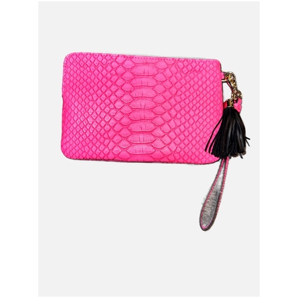 Victoria's Secret - NWOT Pink Slim Wristlet Wallet with Black Tassel - Picture 3 of 17